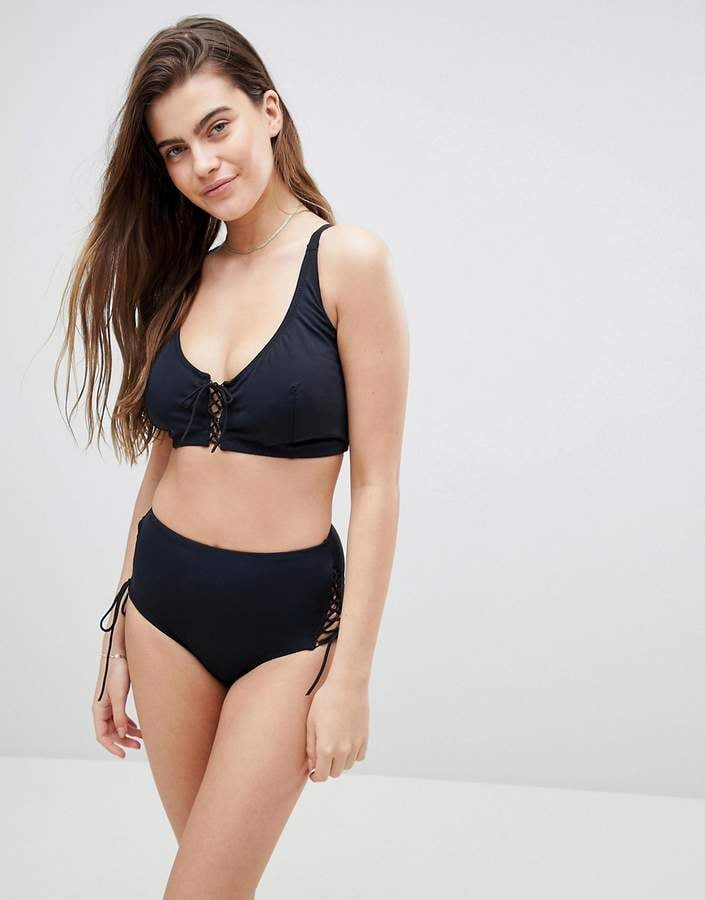 Pour Moi? Lace Up Bikini Top