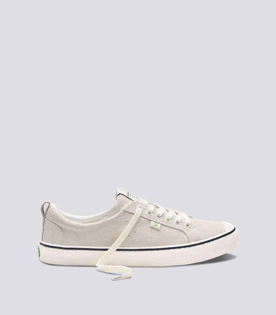Cariuma OCA Low Stripe Off White Suede Sneaker