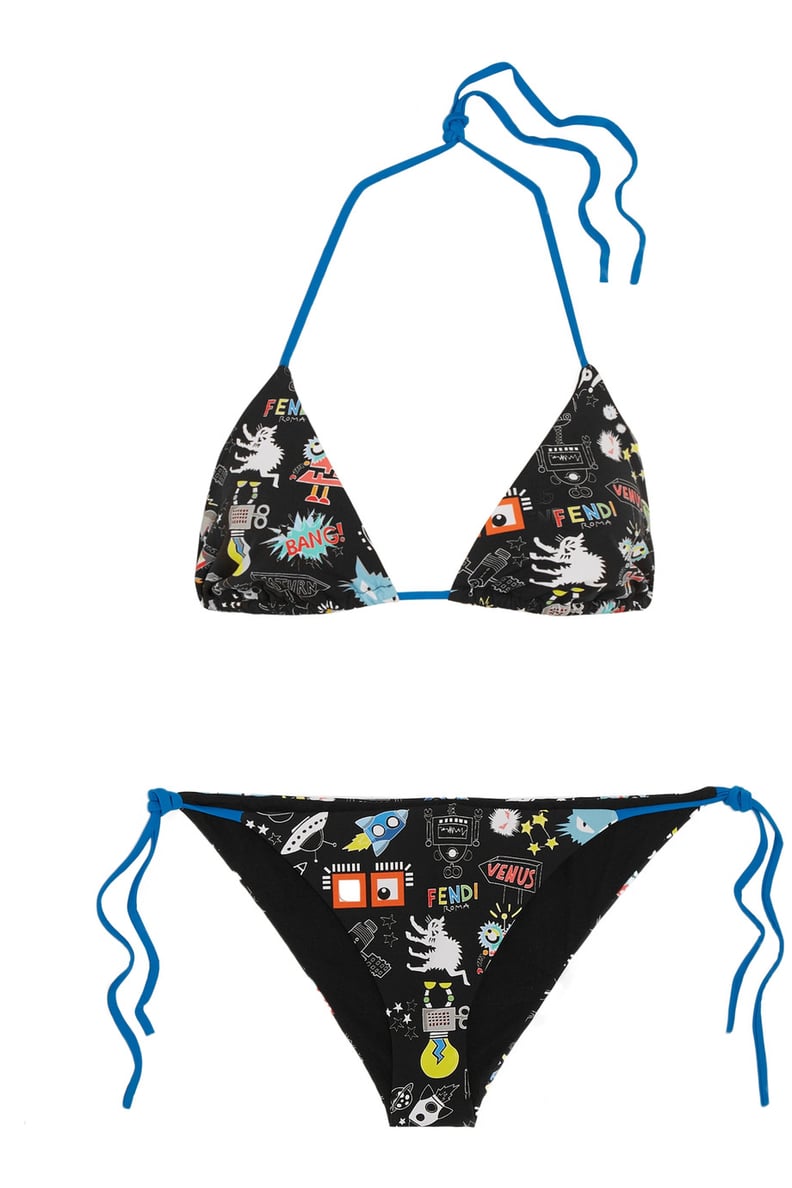 Fendi Printed Triangle Bikini