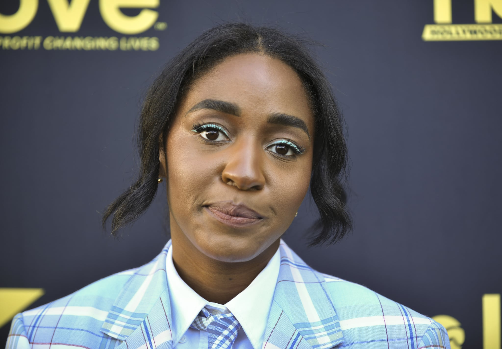 BEVERLY HILLS, CALIFORNIA - AUGUST 14: Ayo Edebiri attends the Red Carpet of the 2nd Annual HCA TV Awards - Streaming at The Beverly Hilton on August 14, 2022 in Beverly Hills, California. (Photo by Rodin Eckenroth/WireImage)