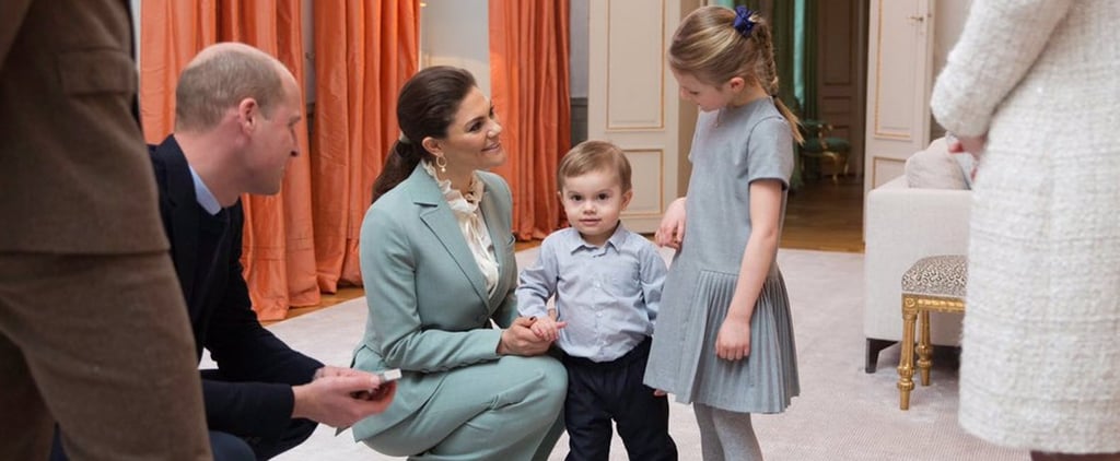Kate and Will With Princess Estelle and Prince Oscar