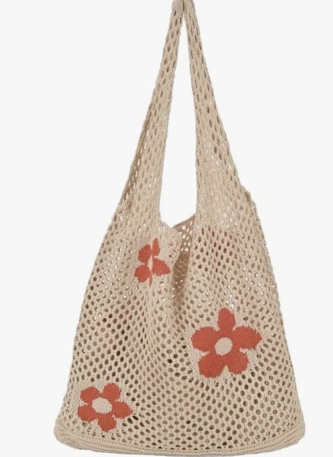 A Patterned Beach Tote