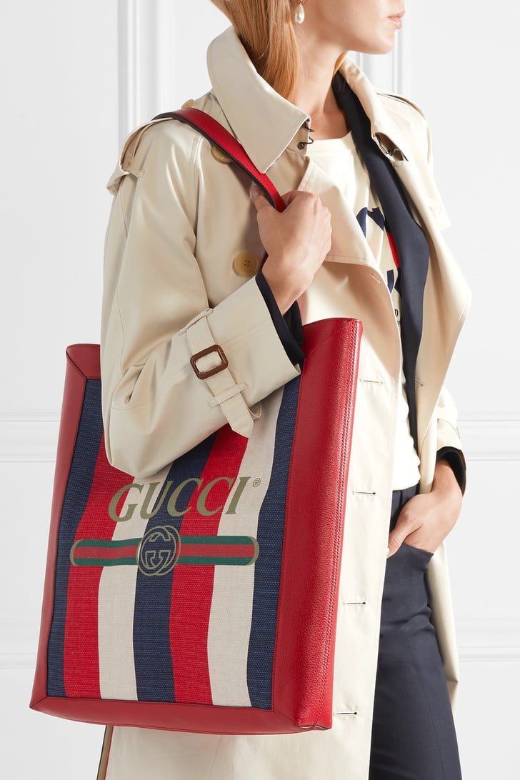 Gucci Striped Tote Bag Trends Spring 2019 POPSUGAR Fashion UK Photo 27