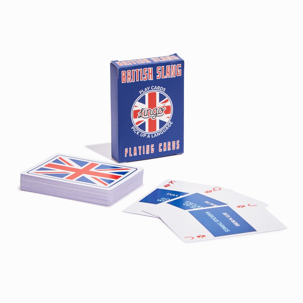 British Slang Lingo Playing Cards