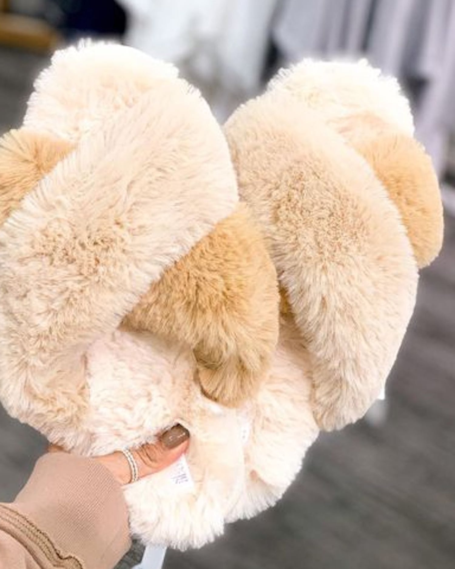 Fluffy house top slippers target