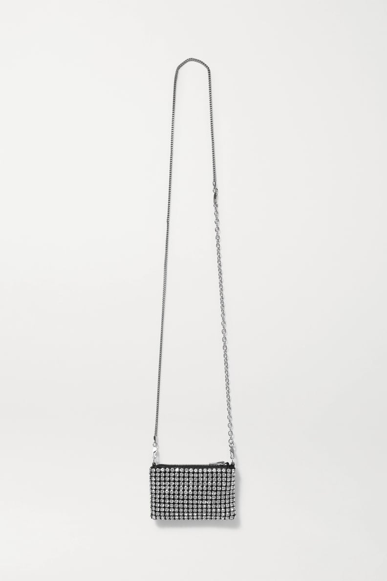 Alexander Wang Wangloc Nano Crystal-Embellished Leather Shoulder Bag