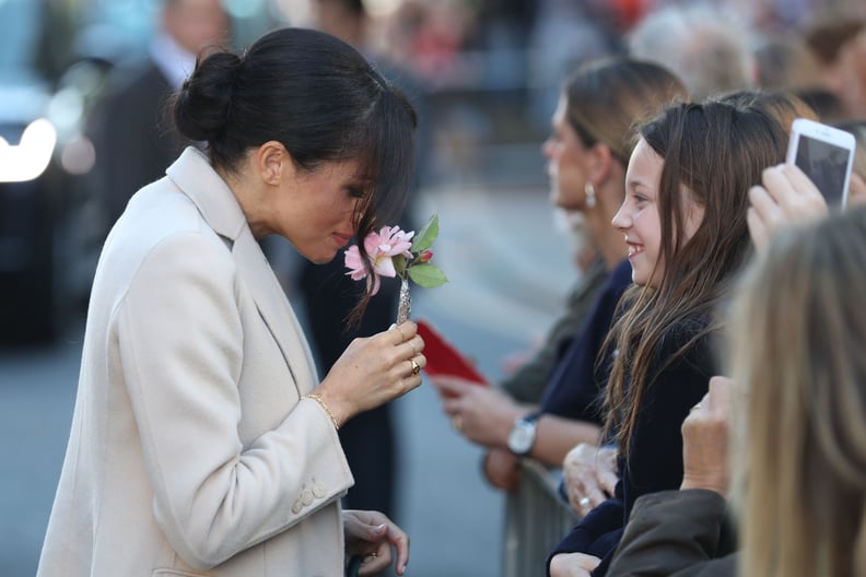 When She Took the Time to Stop and Smell the Flowers She Received