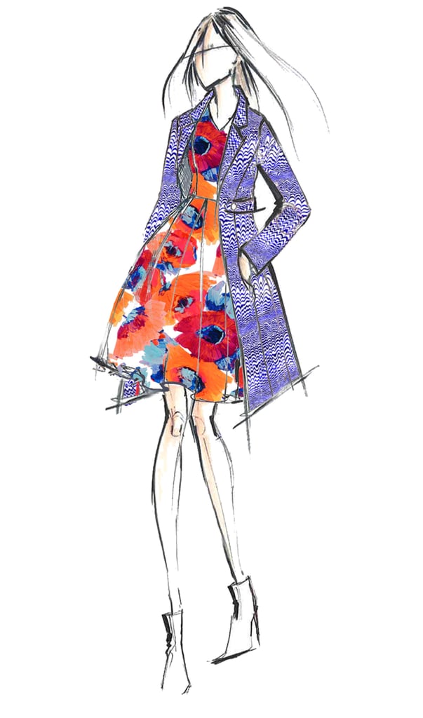 Trina Turk | Designer Sketches From New York Fashion Week Spring 2015 ...