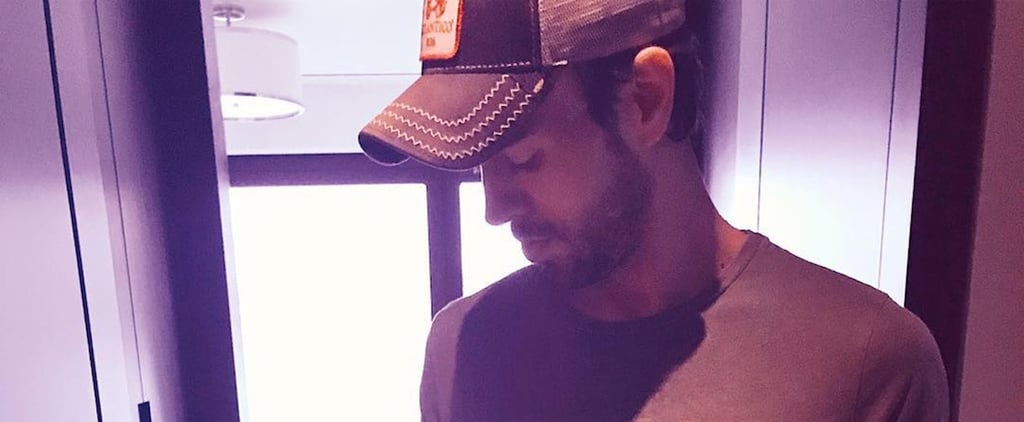 Picture of Enrique Iglesias Holding His Baby April 2018