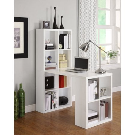 Ameriwood Home London Hobby Desk With Storage Cubes