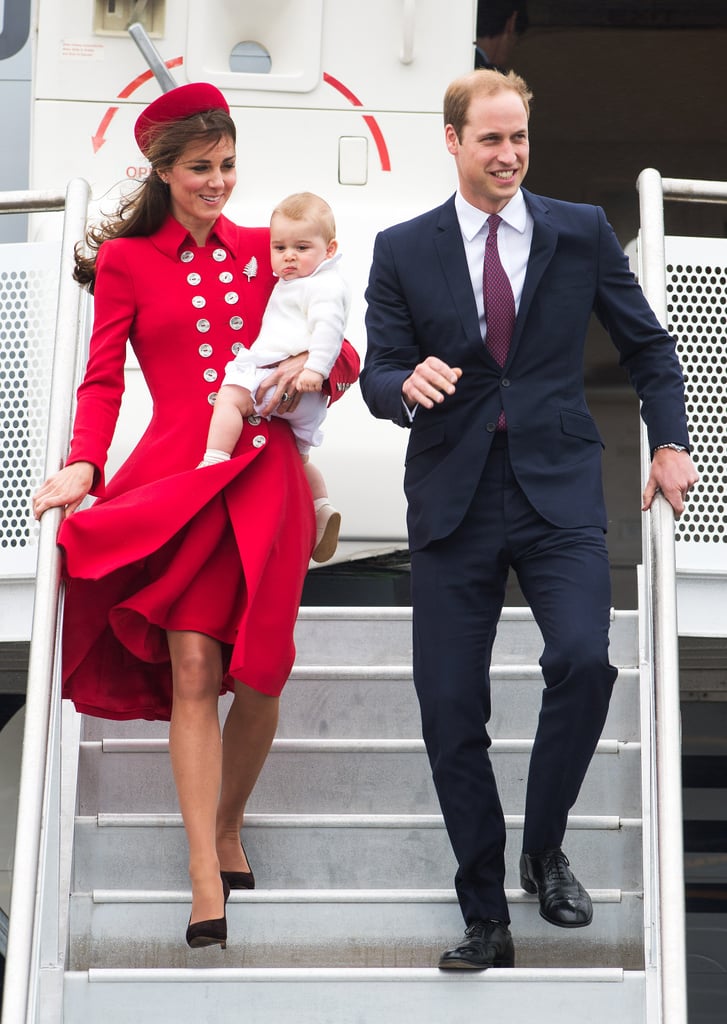 During Kate and Prince William's tour of Australia and New Zealand in 2014, she picked a red coat dress by Catherine Walker.