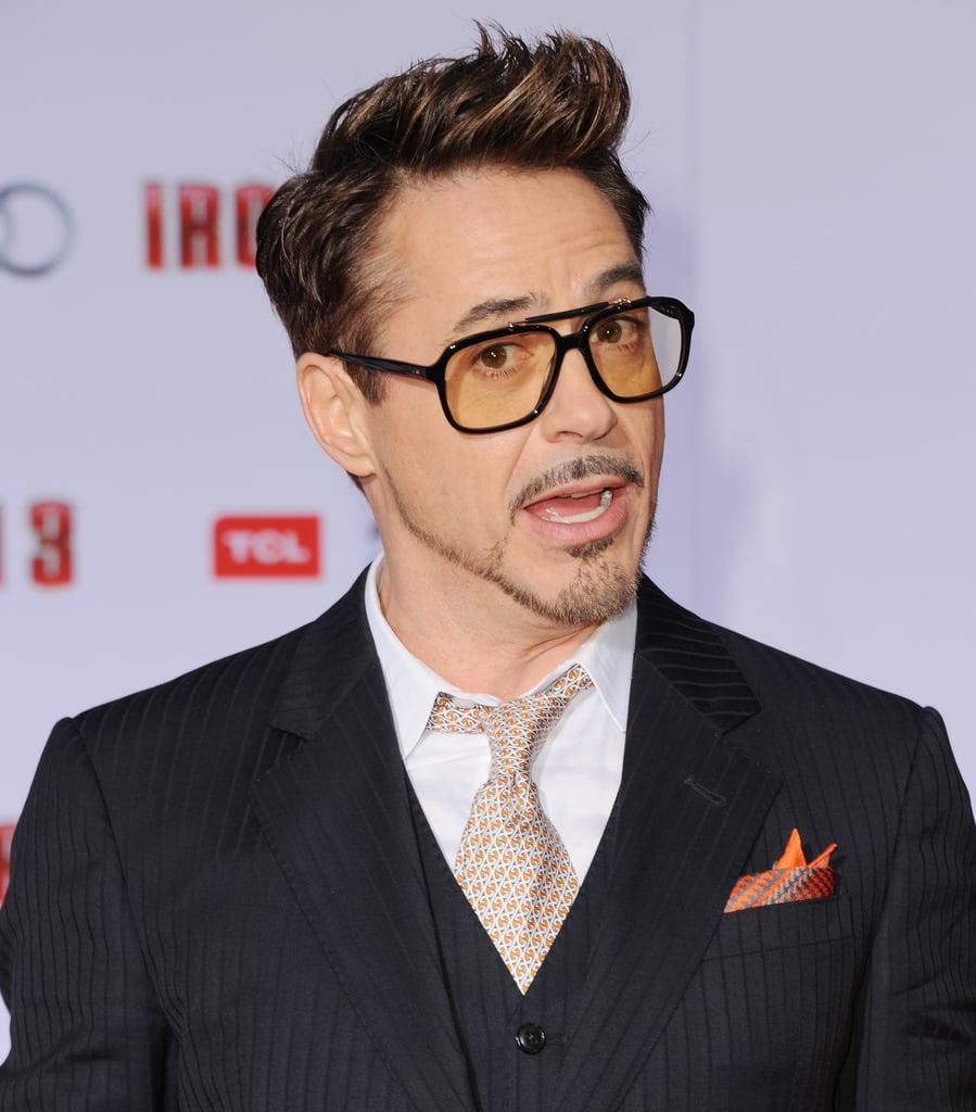 Robert downey sales jr yellow glasses