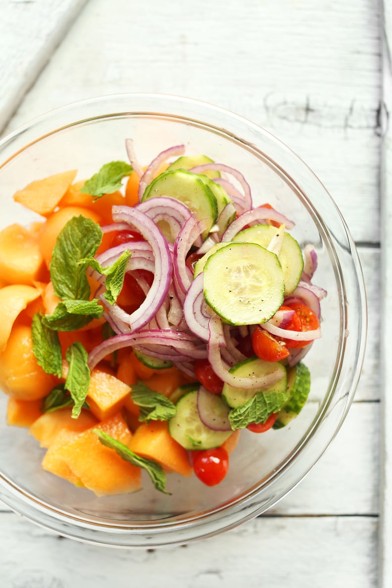 Summer Tomato and Cantaloupe Salad