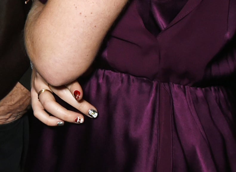 Princess Eugenie's Snowman and Santa Nails