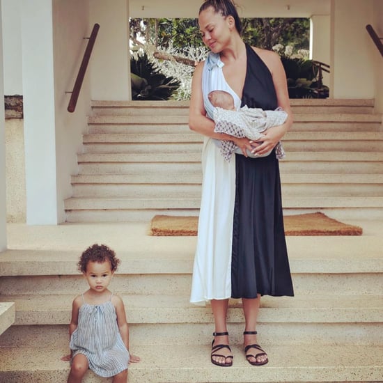 Chrissy Teigen Asking Luna to Smile August 2018
