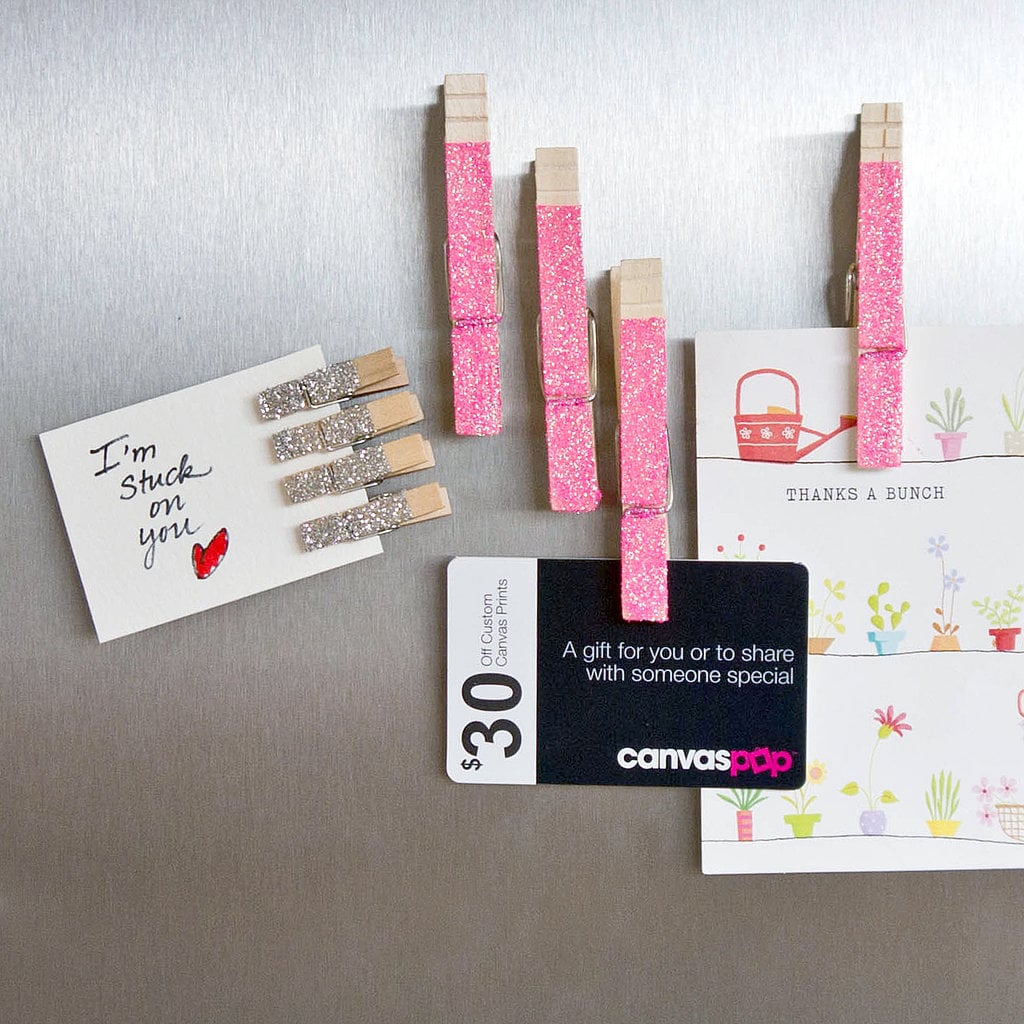 Glitter Clothespin Magnets Glitter Clothespin Magnets