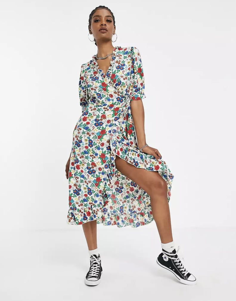 Popsugar printed midi dress 2025