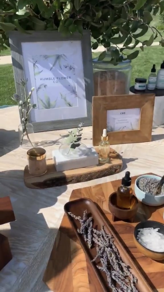 Kim Kardashian CBD Meditation Baby Shower Photos April 2019 POPSUGAR