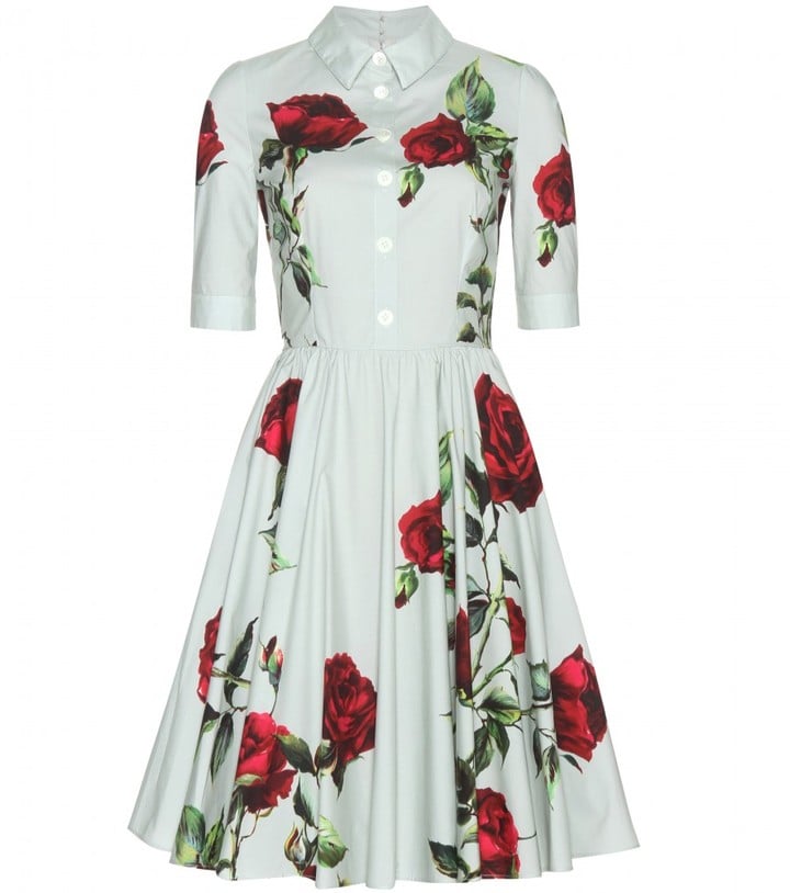 Gabbana Floral-printed cotton dress 