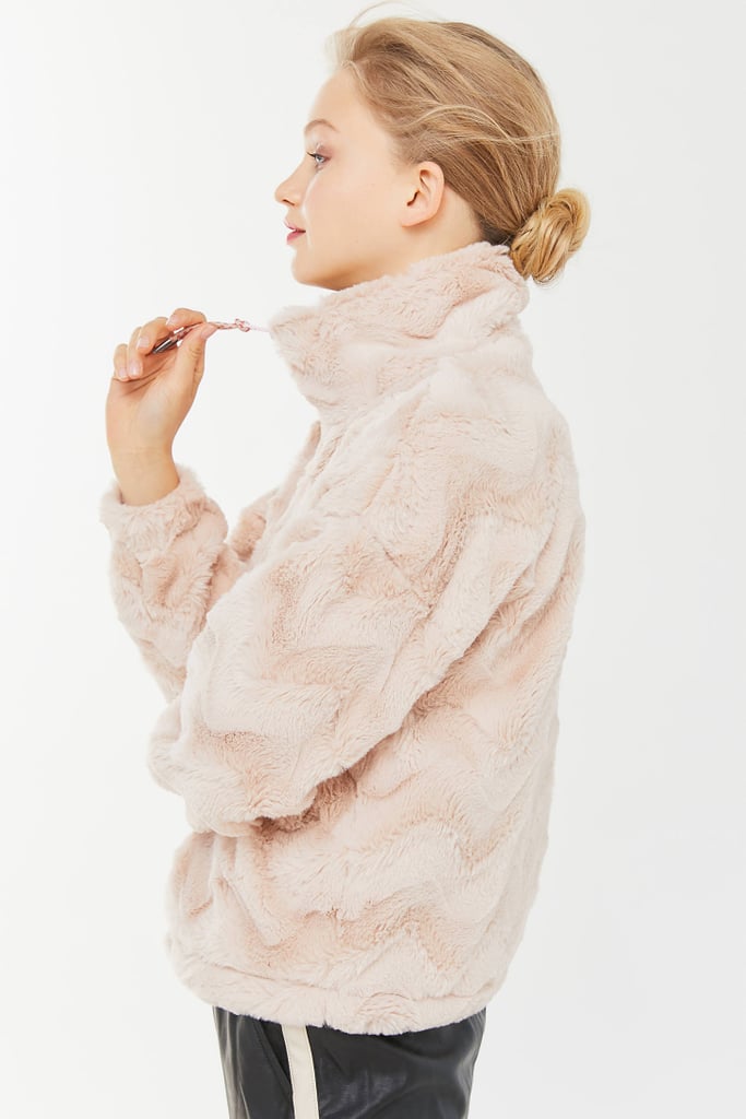 cozy faux fur jacket