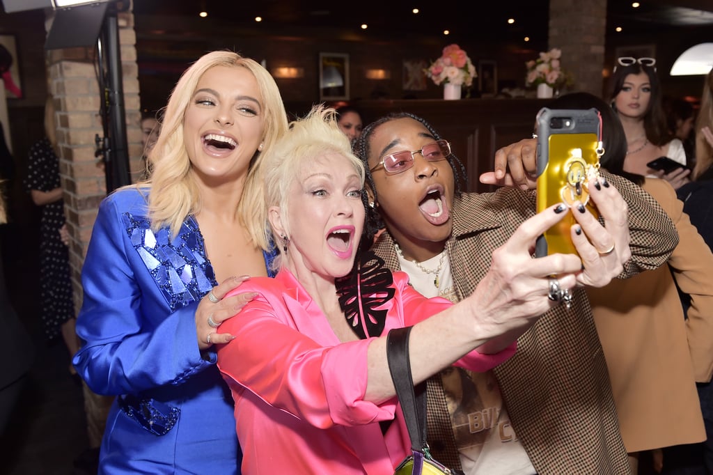 Bebe Rexha, Cyndi Lauper, and Jozzy at the 2020 Women in Harmony Brunch in LA