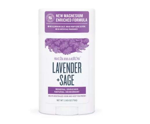 Deodorant: Schmidt's Lavender + Sage Aluminum-Free Natural Deodorant Stick