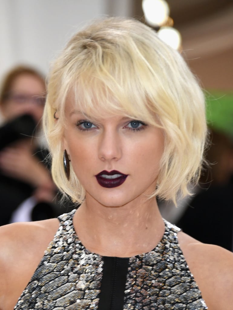 Taylor Swift with Bold Lipstick