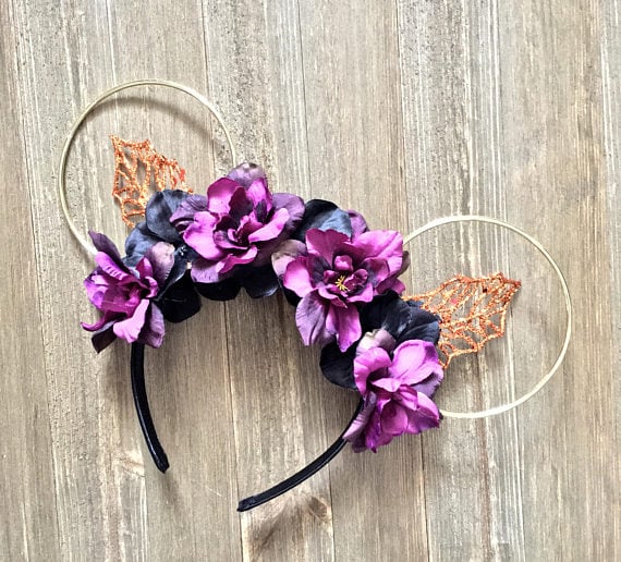 Glow in the Dark Cobweb Queen Disney Ears
