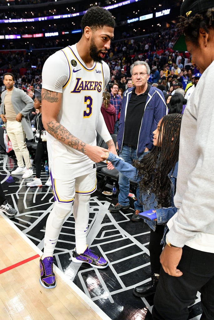 Watch Blue Ivy Meet LeBron James at the Lakers Game