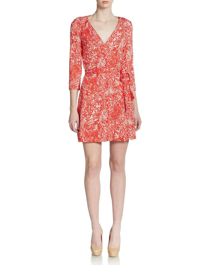 DVF New Julian Two Printed Wrap Dress ($398)