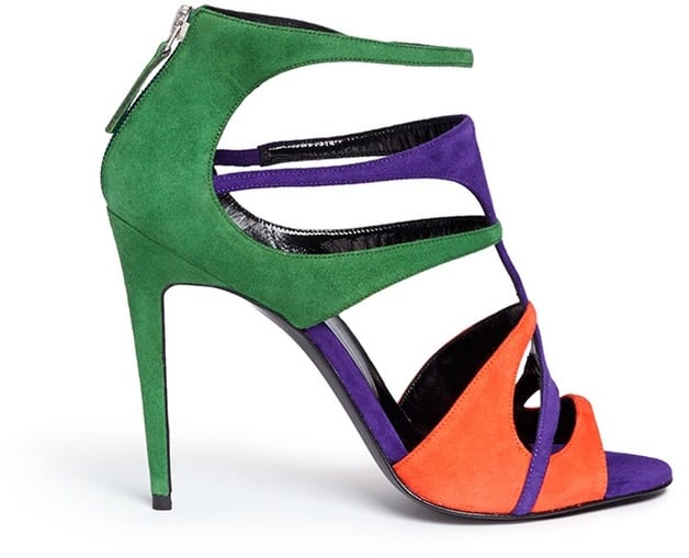 Pierre Hardy Colourblock suede caged sandals ($1,035)