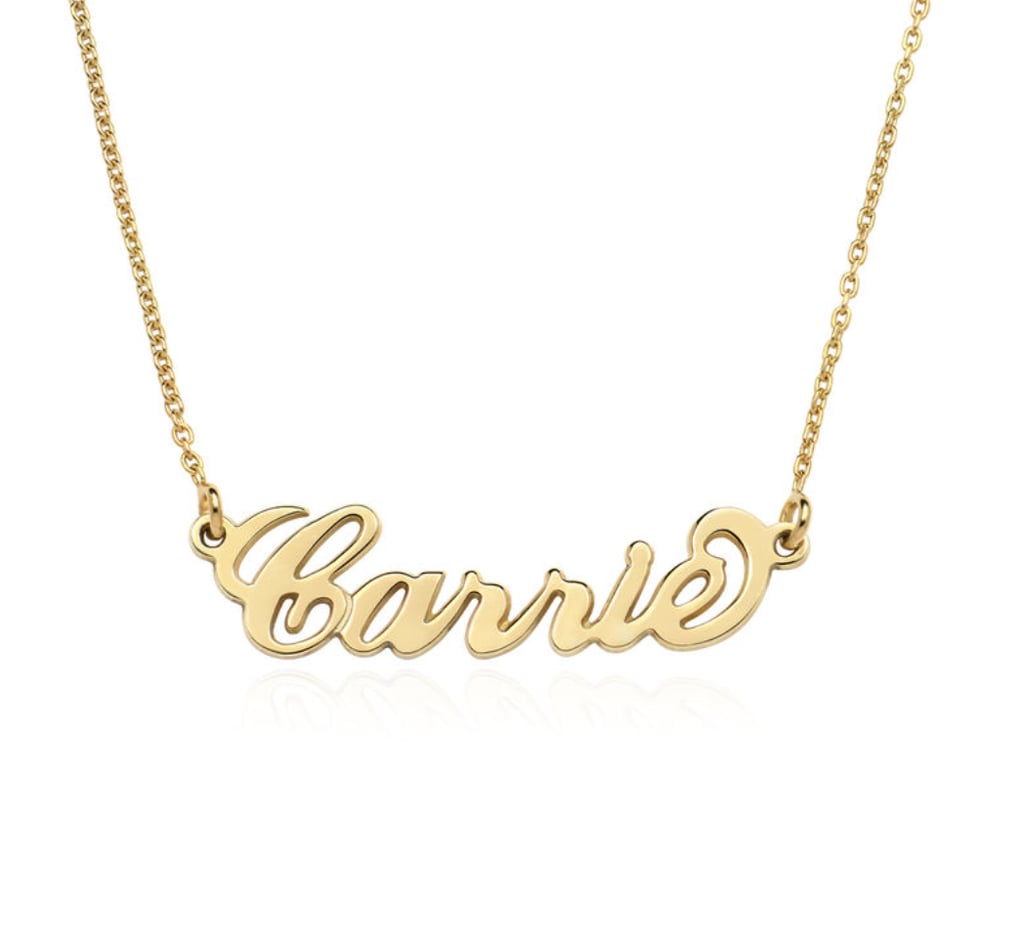 MYKA Small Vermeil Carrie Name Necklace