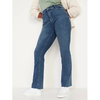 Old Navy Button-Fly Boot-Cut Side-Slit Jeans, Editor Review