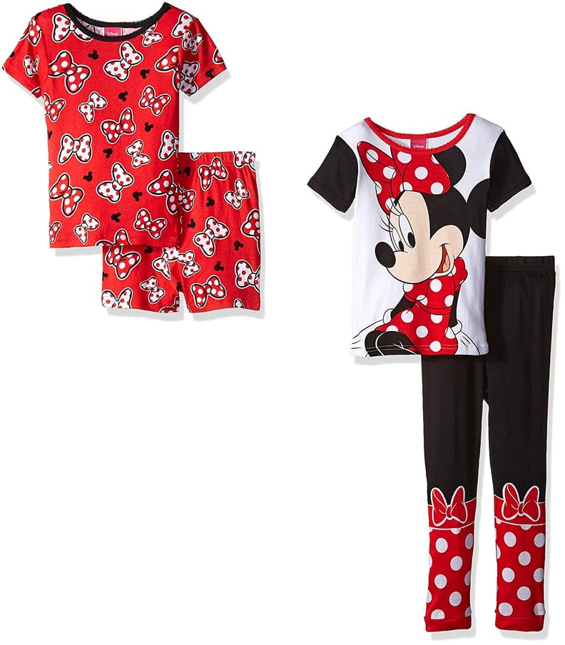 Disney Girls' Minnie Mouse 4pc Pajama Set