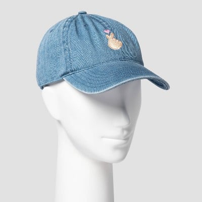 Hand and Heart Baseball Hat - Blue