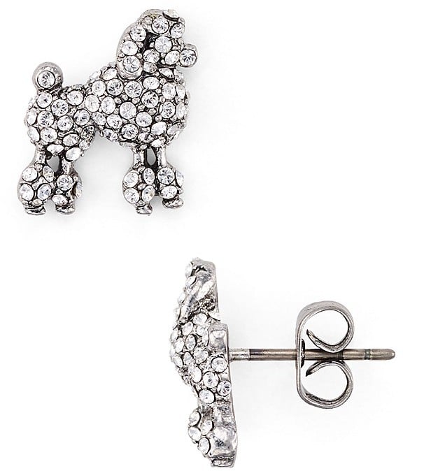 Marc Jacobs Pavé Poodle Stud Earrings ($60)