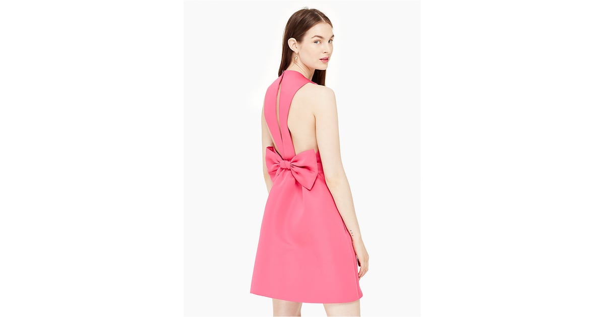 Kate Spade Satin Faille Bow-Back Dress | Channel Your Inner Elle Woods in  These 19 Millennial Pink Dresses | POPSUGAR Fashion Photo 14