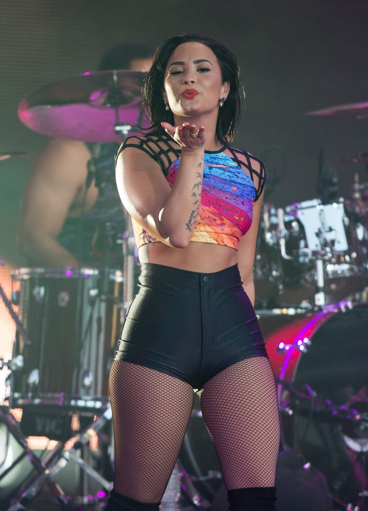 Demi Lovato on Jimmy Kimmel Live August 2015
