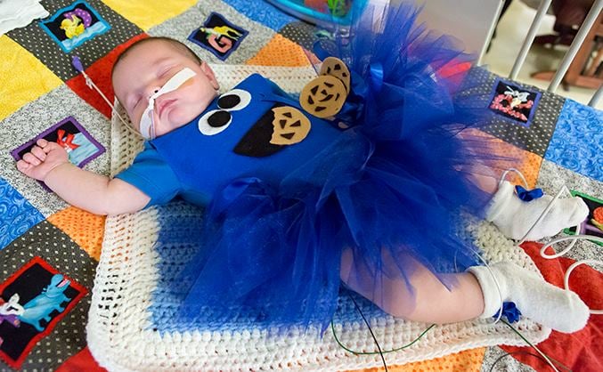 NICU Babies in Halloween Costumes 2016