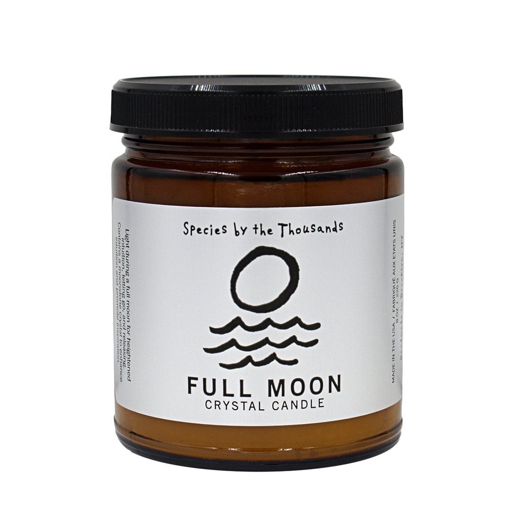 Species by the Thousands Full Moon Crystal Candle