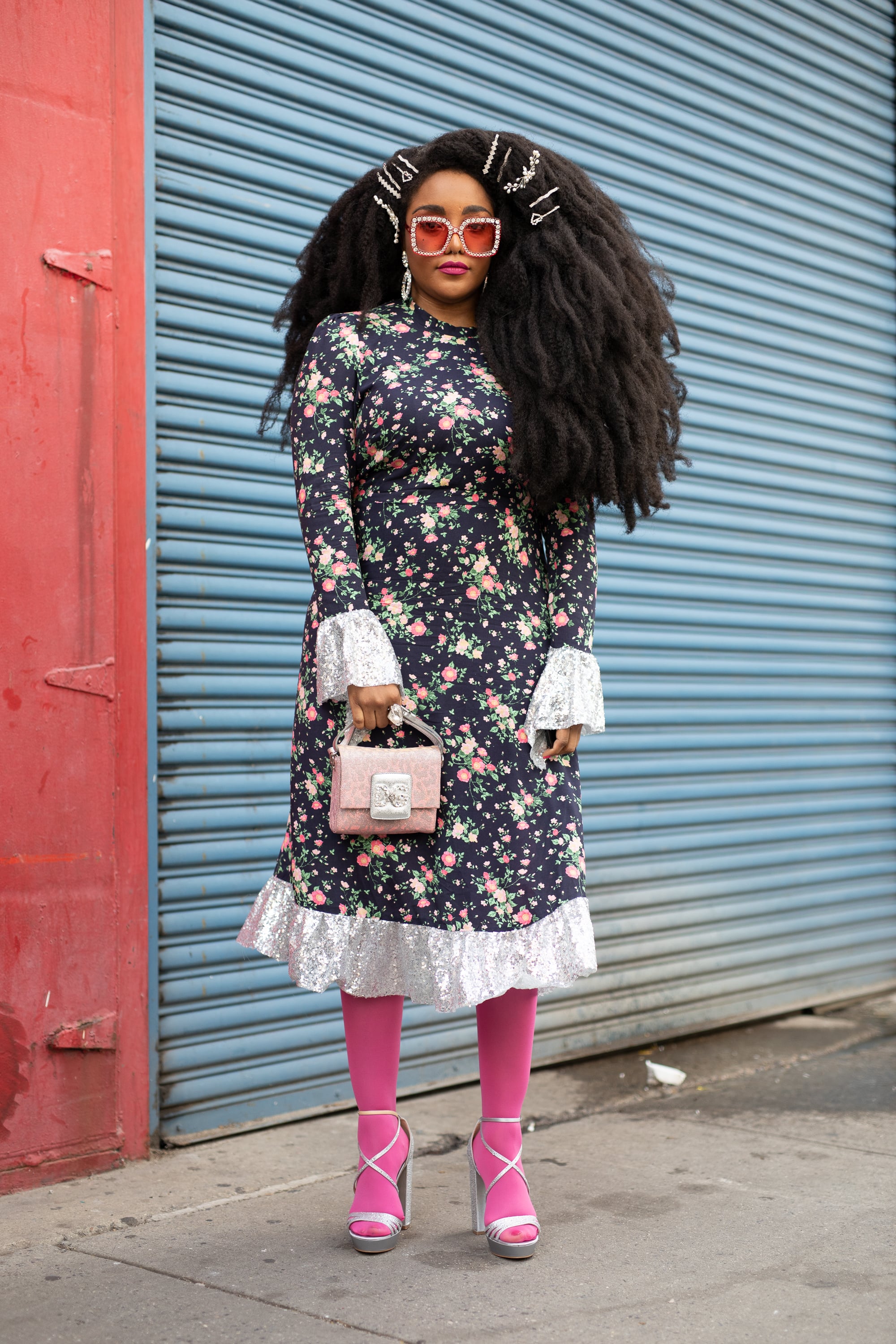 pink midi heels