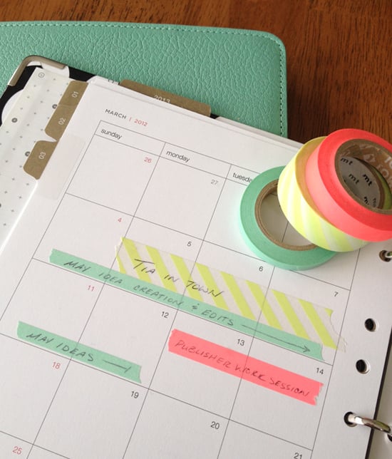 Washi Tape Calendar