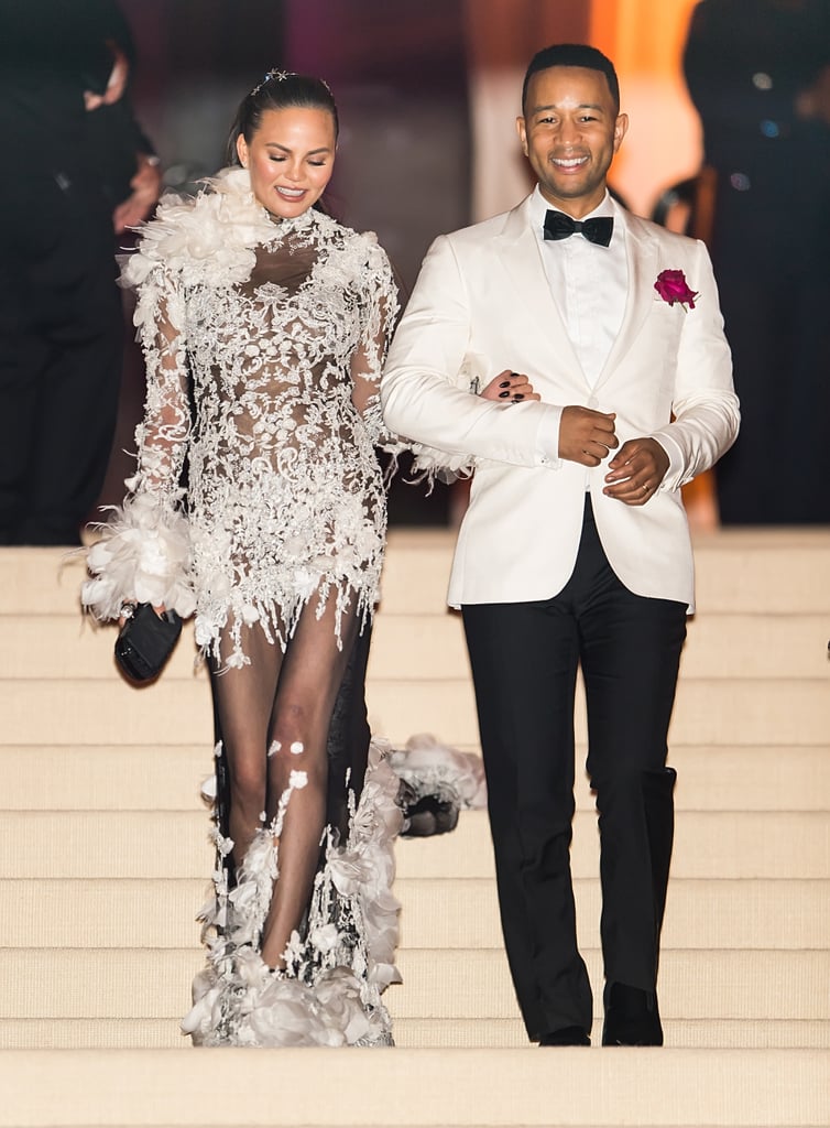 May: John Assisted Chrissy Down the Stairs at the Met Gala