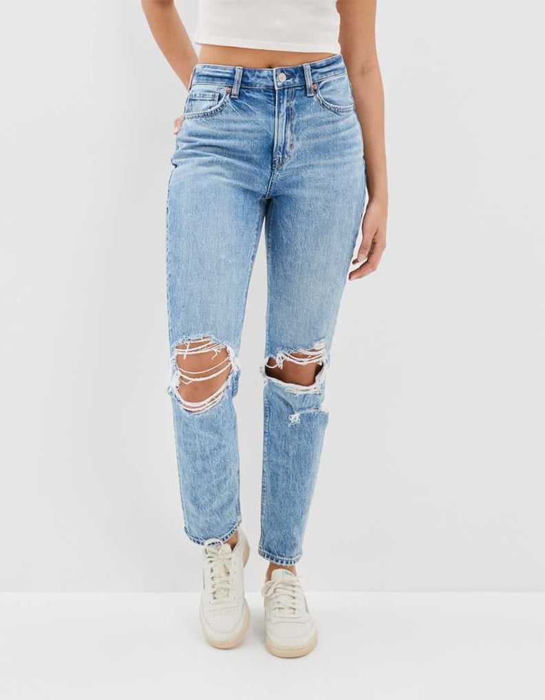 Best Fashion Deal: AE Strigid Ripped Mom Jean