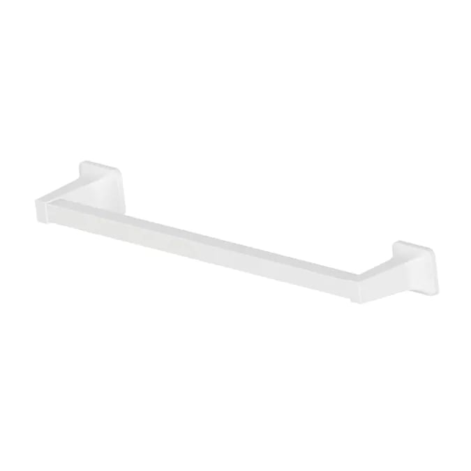 Project Source Seton 18-in White Wall Mount Single Towel Bar