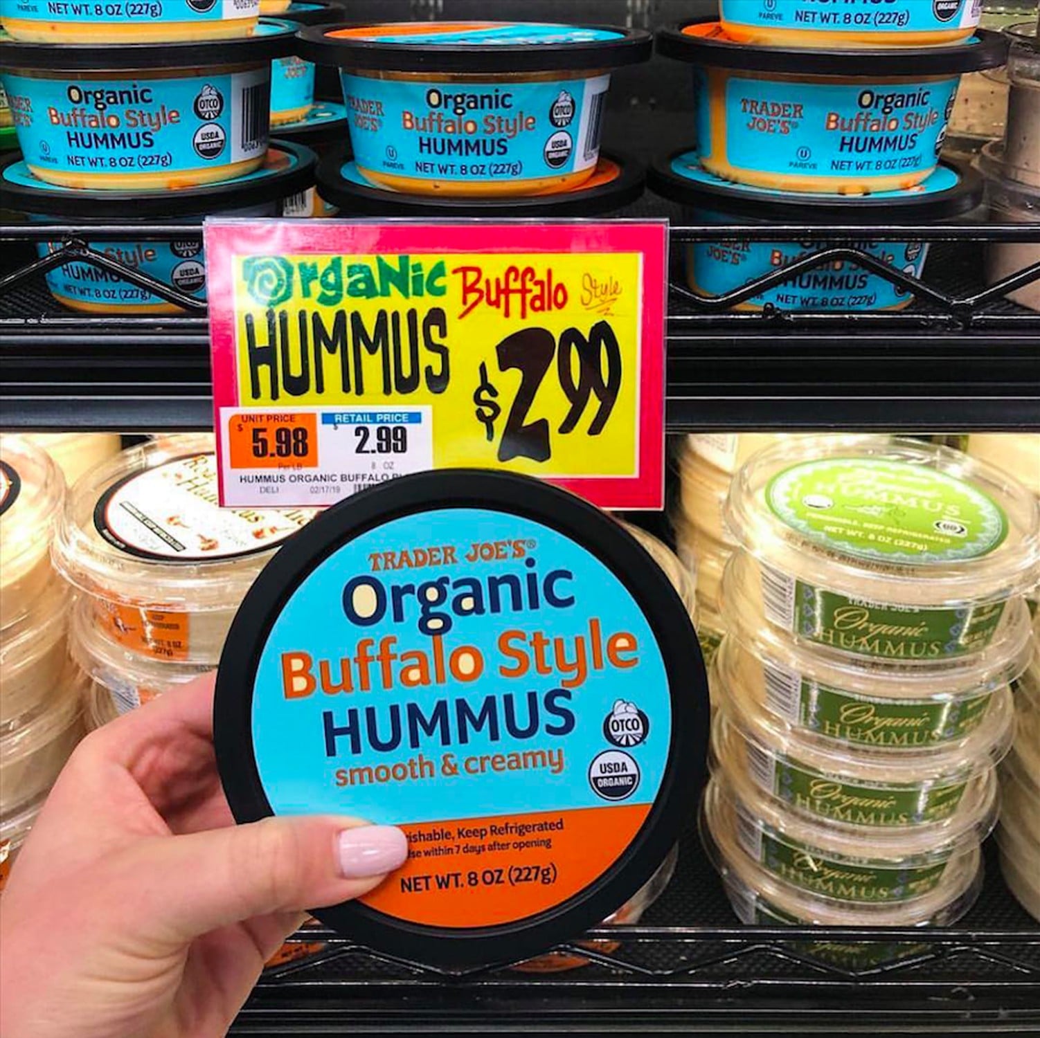 Buffalo Style Hummus At Trader Joes Popsugar Food