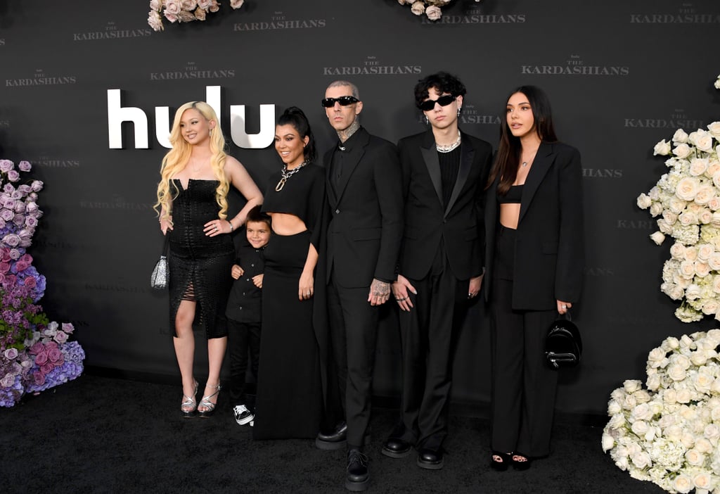 Kourtney Kardashian, Travis Barker, and Their Kids at "The Kardashians" Hulu Premiere