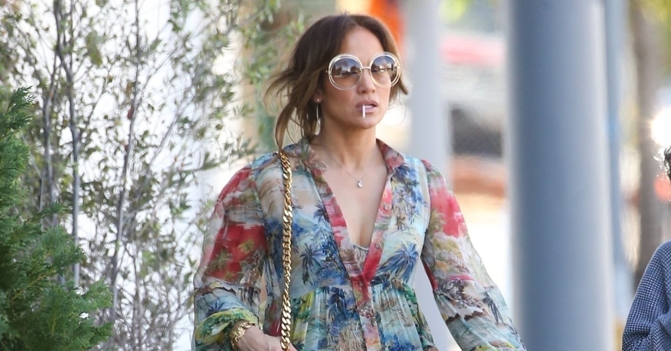 Jennifer Lopez Rocks a Diamond Ring to Go Shopping | POPSUGAR Fashion