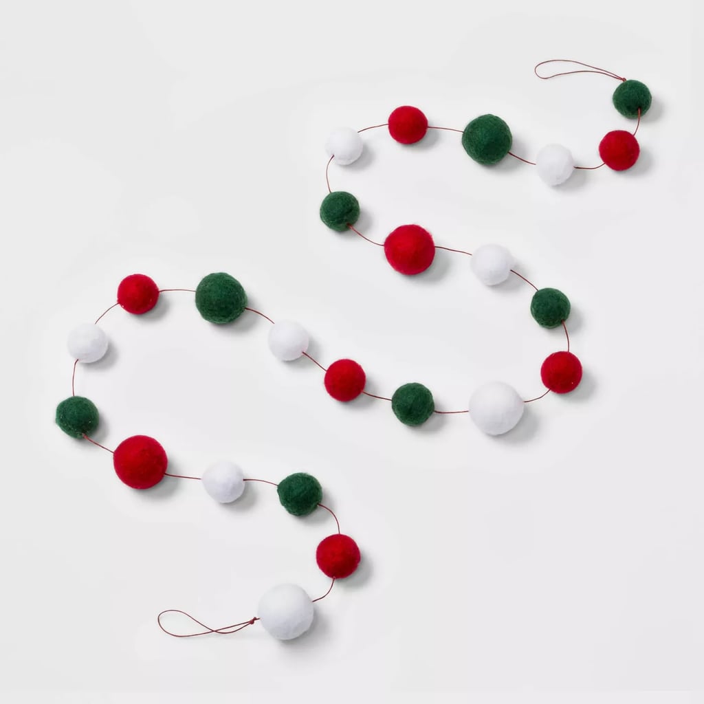 Felt Ball Christmas Garland