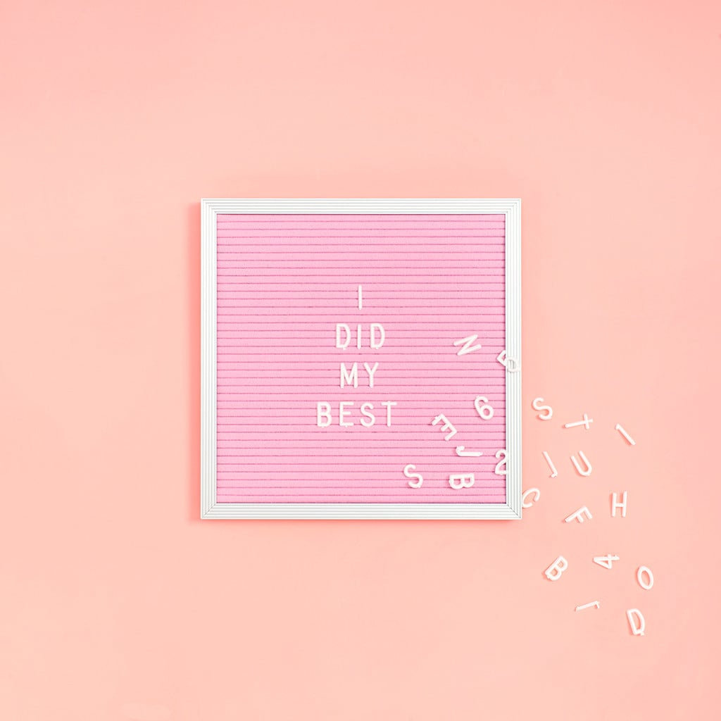 Square Pink Felt Letter Board